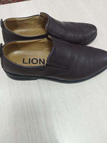 Туфли: Мужские кожаные лоферы LION Б/у, одевал пару раз,размер не подошёл! - — 2