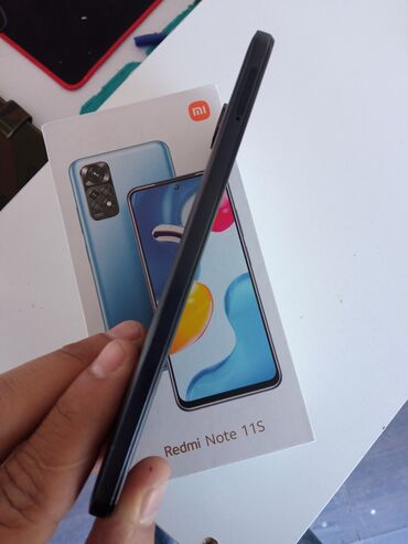 Xiaomi: Xiaomi Redmi Note 11S, 128 GB, rəng - Boz, 
 Düyməli, Barmaq izi, İki sim kartlı