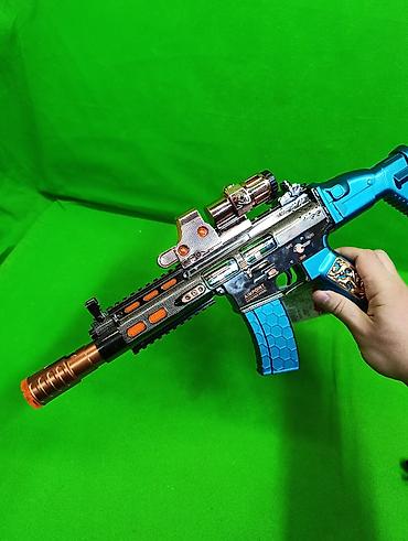 Оюнчуктар: 🔫 Игрушечный автомат с эффектом дыма — яркие впечатления от игры! 🔥 ⚡ — 6