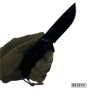 Охотничьи ножи: Складной нож Крот от Витязь сталь 65х13 черный Охота и рыбалка! — 3