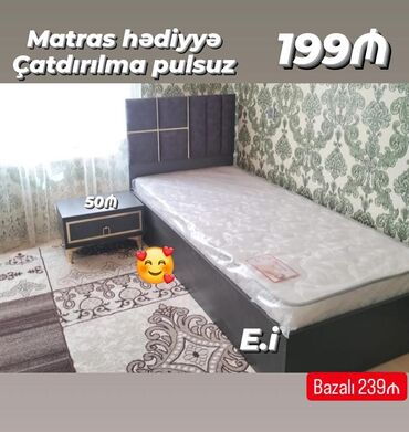 Çarpayılar: Çatdırılma pulsuz matras 🎁