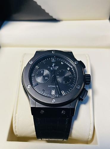 danisan saat: Hublot Big Bang Gent Black Chronograph – avtomatik kişi qol saatı - — 2