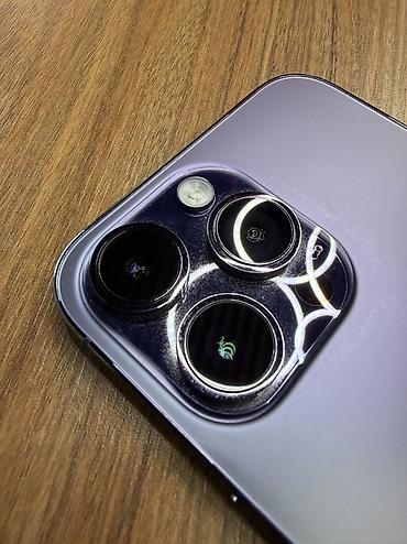 Apple iPhone: IPhone 14 Pro Max, Б/у, 256 ГБ, Deep Purple, Защитное стекло, Зарядное устройство, 76 % — 10