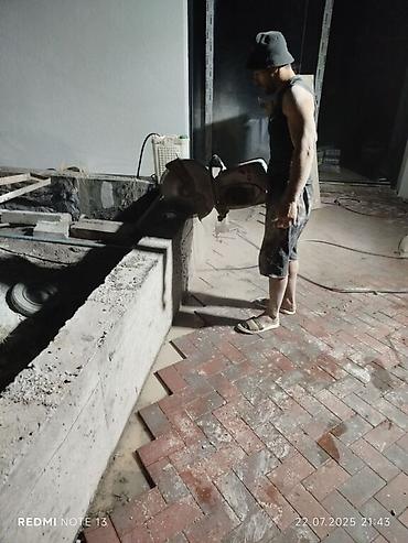 Beton işləri: #Betonkesme #betondeşmə Beton kubik kərpic - dən kəsim deşim — 9