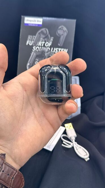 Qulaqcıqlar: Yeni Simsiz (Bluetooth) Qulaqcıqlar, Borofone, rəng - Qara