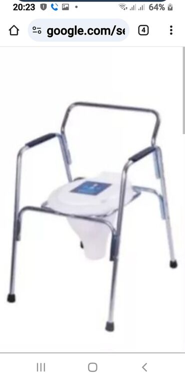 Нитриловые перчатки: Portativ tualet stulu – yaşlılar, hərəkət məhdudiyyətli şəxslər və