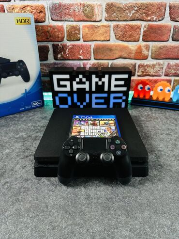 Видеоигры и приставки: PlayStation 4 slim500gb.Полный комплект, джойстик и диск at lalafo.kg Видеоигры и приставки: PlayStation 4 slim500gb.Полный комплект, джойстик и диск