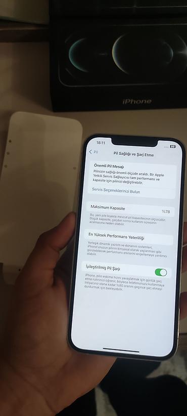 Apple iPhone: IPhone 12 Pro, 256 GB, Gümüşü, Face ID — 9