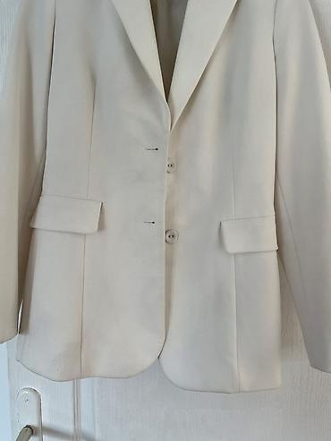 marka only: Elegantni ženski sako Koton Business - Boja: nežna krem/bela - Model — 2