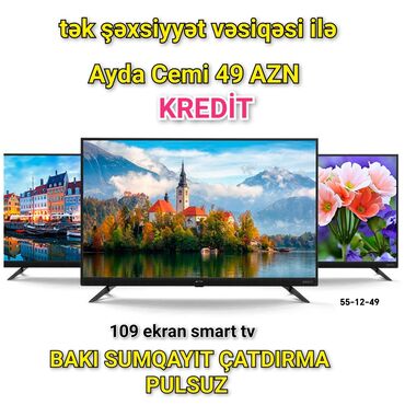 televizor smart tv: Yeni Televizor Akai Led 43" FHD (1920x1080), Pulsuz çatdırılma