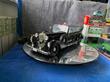 Avtomobil modelləri: Коллекционная модель Mercedes-Benz 770K Pullman W150 Black 1938 Road — 24