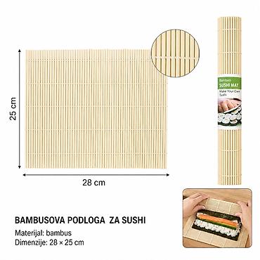 KMT Široka svilena bambusova podna prostirka prirodne boje 2903899