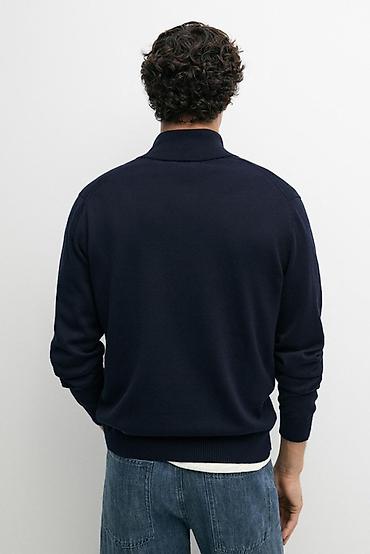 Свитера: Мужской свитер, S, Massimo Dutti, Новый, цвет - Синий, Самовывоз — 4