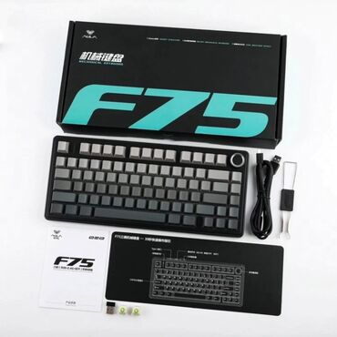 Klaviaturalar: AULA F75 keyboard •	3 bağlantı rejimi: USB-C kabel, 2.4 GHz simsiz — 12