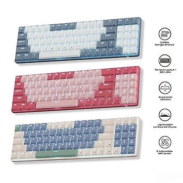 asus tuf dash: BS-8772GW (Reddragon 94key low profile keyboard + mouse combo — 1