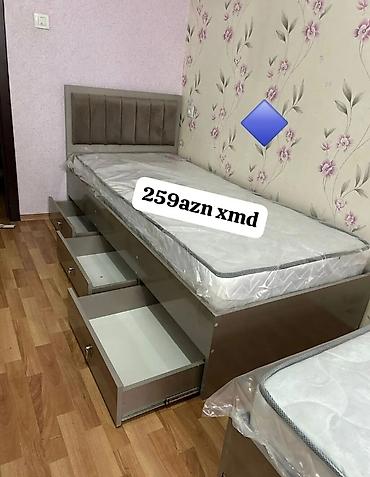 2 el carpayi: Yeni, Təknəfərlik çarpayı, Bazasız, Matras ilə, Siyirməli — 1