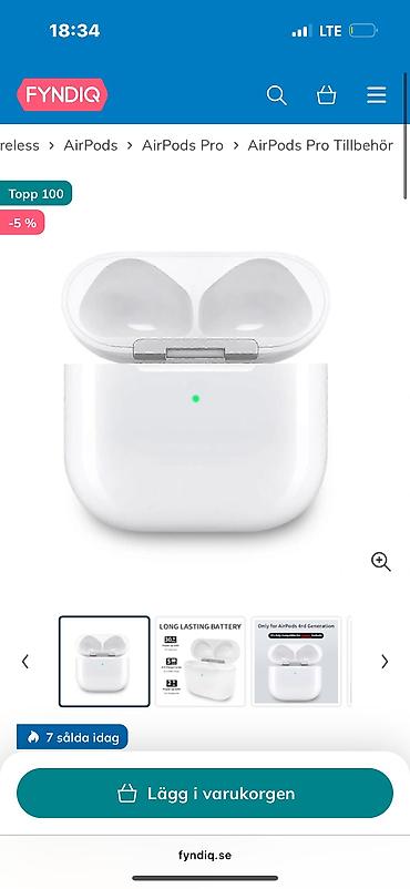 hiper x: Беспроводные вакуумные наушники, Apple, Б/у — 1