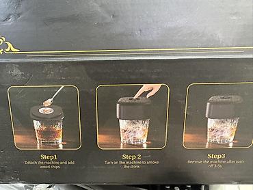 mini sok çəkən: USB ilə yüklənən içki tütsüləyici cihaz (kokteyl smoker) dəsti — 2