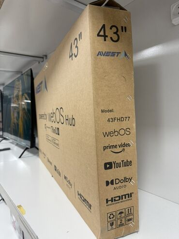 hdmi кабель для телевизора: Смарт-телевизор AVEST 43" (модель 43FHD77) - Диагональ: 43 дюйма -