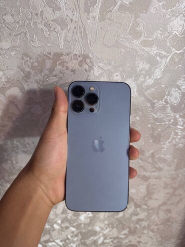 Apple iPhone: IPhone 13 Pro Max, Б/у, 256 ГБ, Sierra Blue, 77 % — 2
