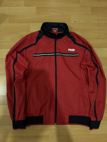 полузамок мужской: Мужская толстовка, S, Puma, Новый, цвет - Красный, Самовывоз