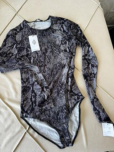 змеиная кожа питон: Боди, Турция, Трикотаж, XS, S — 1