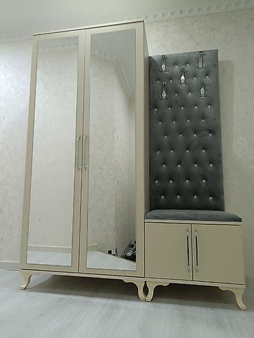 Dəhliz dolabları: Yeni, 2 qapılı, Güzgülü, Bej, Açılan, Düz dolab — 1