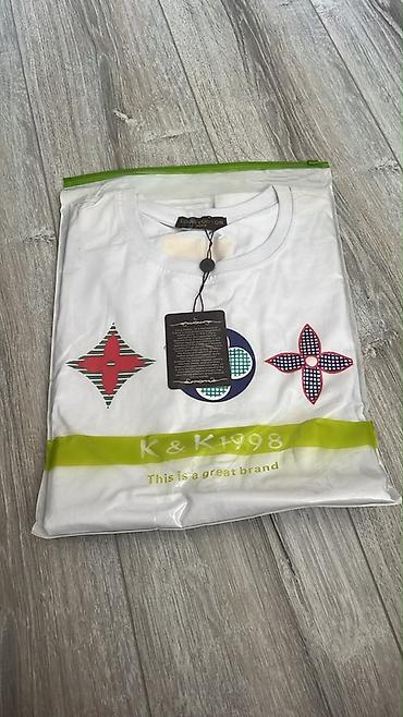 louis: Futbolka, Louis Vuitton, L, rəng - Ağ — 1
