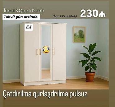 paltar dolablar: Mebel dəstləri – şkaf və komod modelləri 1) İdeal 3 qapılı dolab - — 1