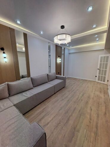 квартира на ночь бишкек количество мест 4: 2 бөлмө, 62 кв. м, Элитка, 11 кабат, Дизайнердик ремонт