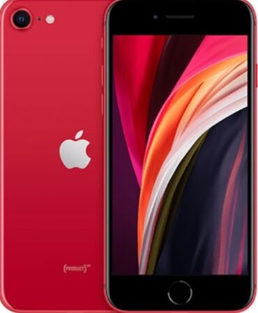 Apple iPhone: IPhone SE 2020, Б/у, 128 ГБ, Красный, Защитное стекло, 79 %