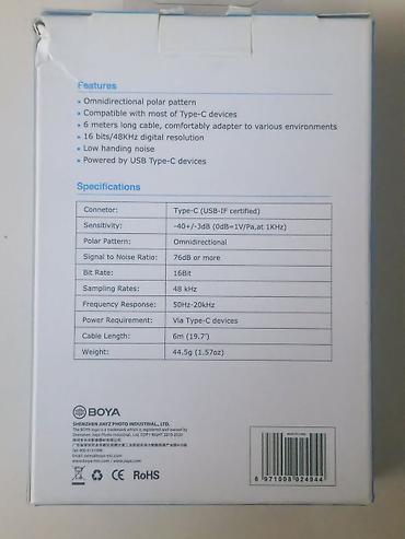 mikrofon usb: BOYA BY-M3 Digital Lavalier Mikrofon - USB Type-C bağlantılı lavalier — 1