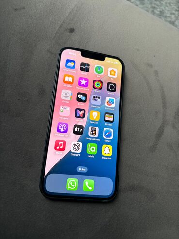 ikinci el iphone satış: IPhone 13, 128 GB, Midnight, Zəmanət, Simsiz şarj, Face ID