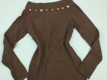 skórzane brązowa spódnice: Sweter, XL (EU 42), condition - Good