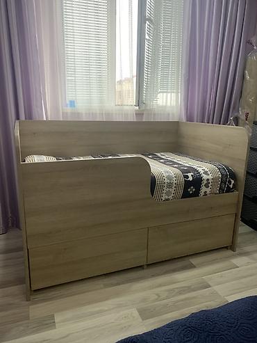 dolablı uşaq çarpayıları: Uşaq/Yeniyetmə üçün taxta çarpayı – saxlama çekmecələri ilə - — 2