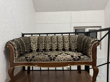 диваны двухместные: Банкетка, Текчелерсиз, түсү - Кара