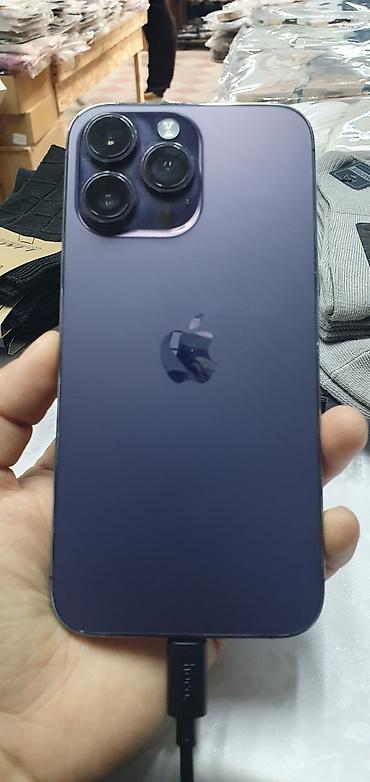 Apple iPhone: IPhone 14 Pro Max, Б/у, Deep Purple, Кабель — 6