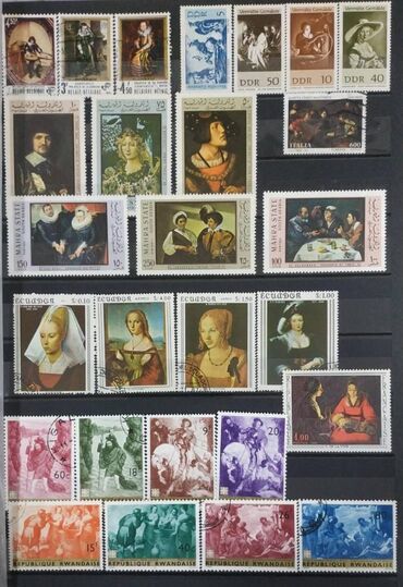 Markalar: XV-XVII əsr rəssamlarının əsərlərindən ibarət marka kolleksiyaları -da lalafo.az — 27 Markalar: XV-XVII əsr rəssamlarının əsərlərindən ibarət marka kolleksiyaları — 27