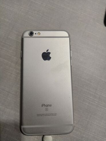 iphone 6s price in bishkek: IPhone 6s, Б/у, 64 ГБ, Серебристый, Чехол, 100 %