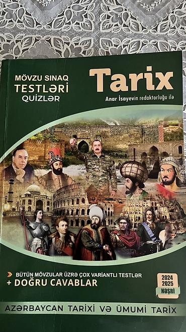 Testlər: Məhsul: “Tarix – Mövzu Sınaq Testləri / Quizlər” (Anar İsayevi̇n — 1