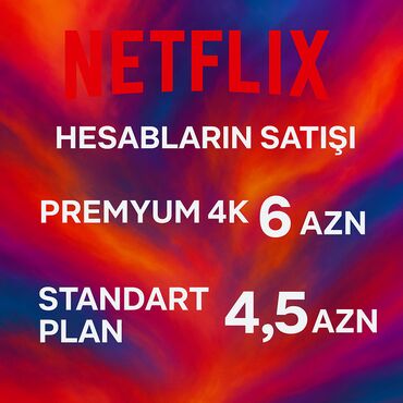 📣 Salam! Netflix hesablarının satışı ilə bağlı məlumat: ✅ PREMYUM 4K