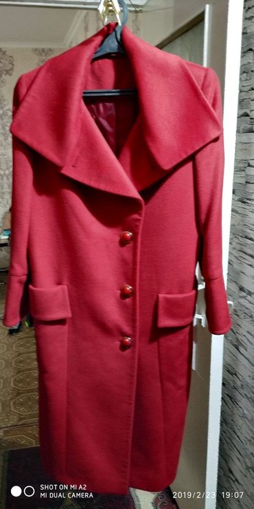 Пальто M (38), цвет - Красный