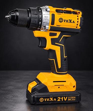 Аккумуляторная дрель-шуруповёрт TEXA 21V - Напряжение: 21 В (Li‑ion