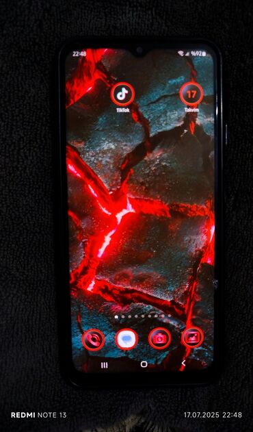 samsunq a7: Samsung Galaxy A13, 4 GB, rəng - Boz, Qırıq, Sensor, Barmaq izi