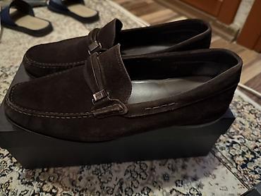 тоджи штаны: Мужские лоферы TOD’S из замши - Материал верха: мягкая натуральная — 4