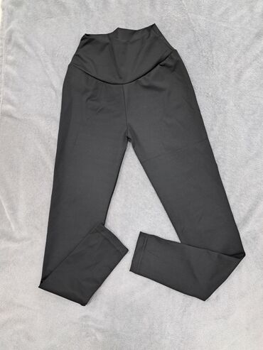 kozne zenske pantalone: M (EU 38), color - Black