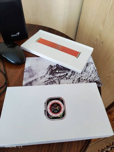 qol saat sekilleri: Новый, Смарт часы, Apple, Сенсорный экран, цвет - Черный