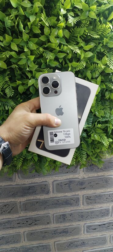infinix note 40 pro qiymeti: IPhone 16 Pro, 128 GB, Natural Titanium, Face ID