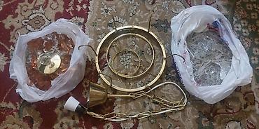 Digər: Klassik asma çilçıraq üçün tam dəst hissələr - Material: Latun metal — 1