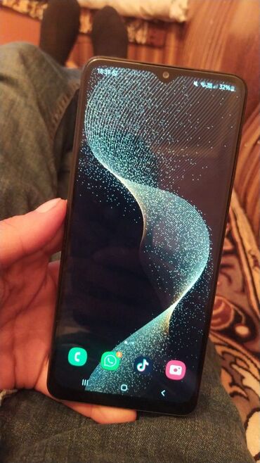 düyməli telefonlar: Samsung Galaxy A12, 32 GB, rəng - Qara, Düyməli, Barmaq izi, İki sim kartlı